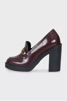 Burgundy heels