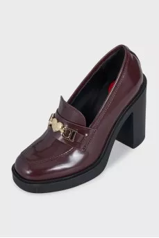 Burgundy heels