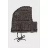Knitted balaclava with ties