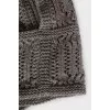 Knitted balaclava with ties