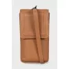 Brown phone case with strap