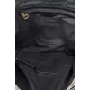 Gold leather tote with patch pockets