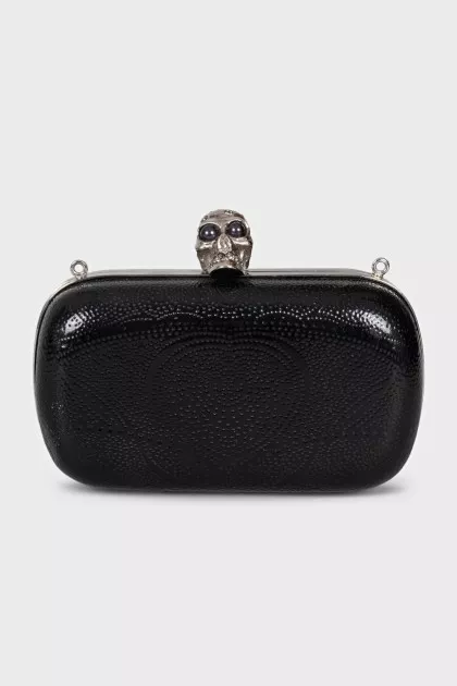 Клатч из кожи Skull