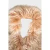 Dyed fur collar