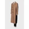 Two-tone double-breasted coat