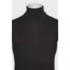 Men's brown turtleneck