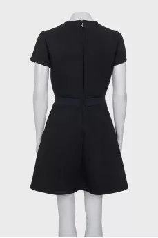 Black fitted embellished dress