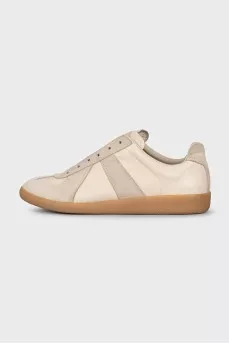 Replica leather sneakers