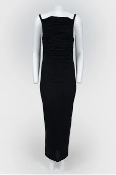 Long dress on thin straps