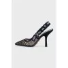 Black J'Adior slingbacks