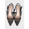 Black J'Adior slingbacks