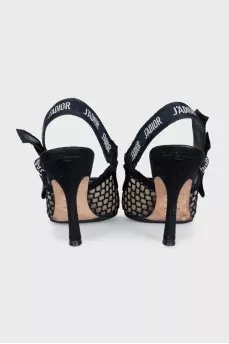 Black J'Adior slingbacks