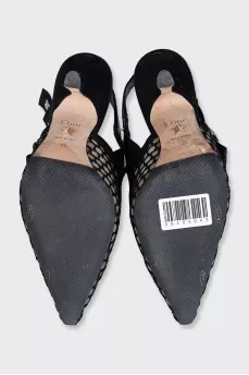 Black J'Adior slingbacks