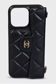 Quilted Leather Case for iPhone 15 Pro Max