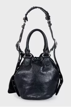 Black Le Cagole bucket bag