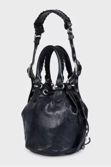 Black Le Cagole bucket bag