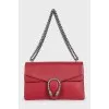 Red bag with Dionysus decor