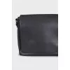 Men's rectangular leather bag