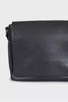 Men's rectangular leather bag