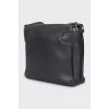 Men's rectangular leather bag