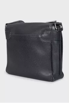 Men's rectangular leather bag