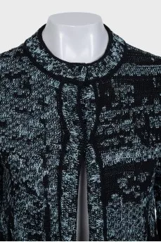 Cropped jacket with patch pockets