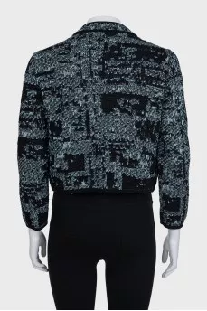 Cropped jacket with patch pockets
