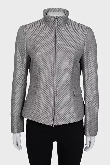 Silver fitted jacket