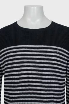Men's oversized striped jumper