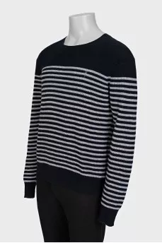 Men's oversized striped jumper