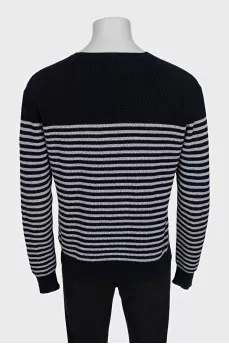 Men's oversized striped jumper