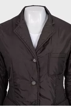 Brown jacket with patch pockets
