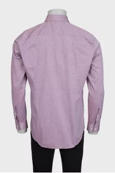 Men's shirt with a small print and tag