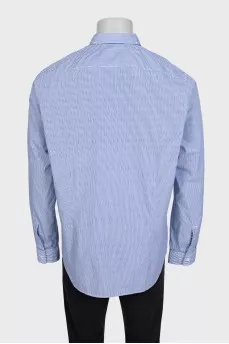 Men's straight-cut striped shirt