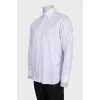 Men's pinstripe straight fit shirt