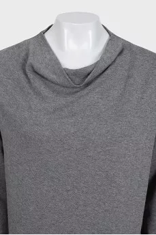 Gray straight-cut dress