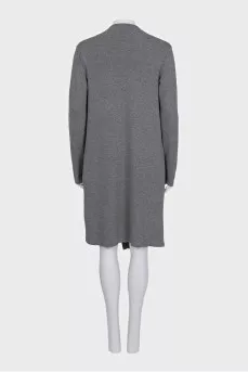 Gray straight-cut dress