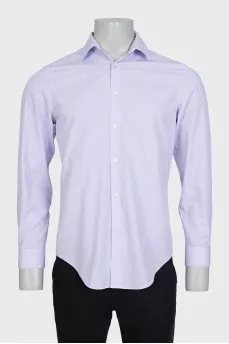 Men's purple pinstriped shirt