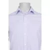Men's purple pinstriped shirt
