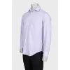 Men's purple pinstriped shirt