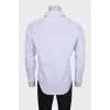 Men's purple pinstriped shirt