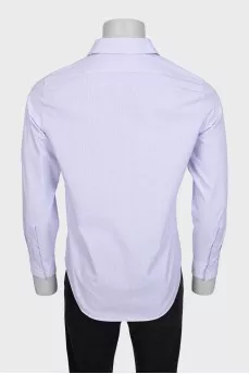 Men's purple pinstriped shirt