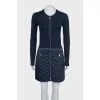 Fitted dress with zipped pockets