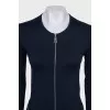 Fitted dress with zipped pockets