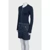 Fitted dress with zipped pockets