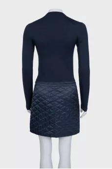 Fitted dress with zipped pockets
