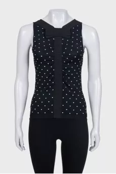Black polka dot poppy
