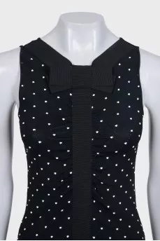 Black polka dot poppy