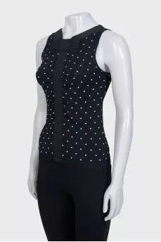 Black polka dot poppy
