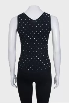 Black polka dot poppy